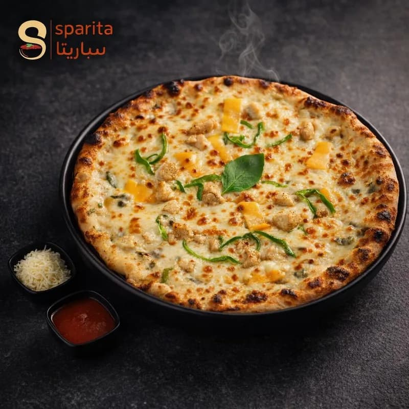 بيتزا الأجبان الأربعة - Four Cheese Pizza